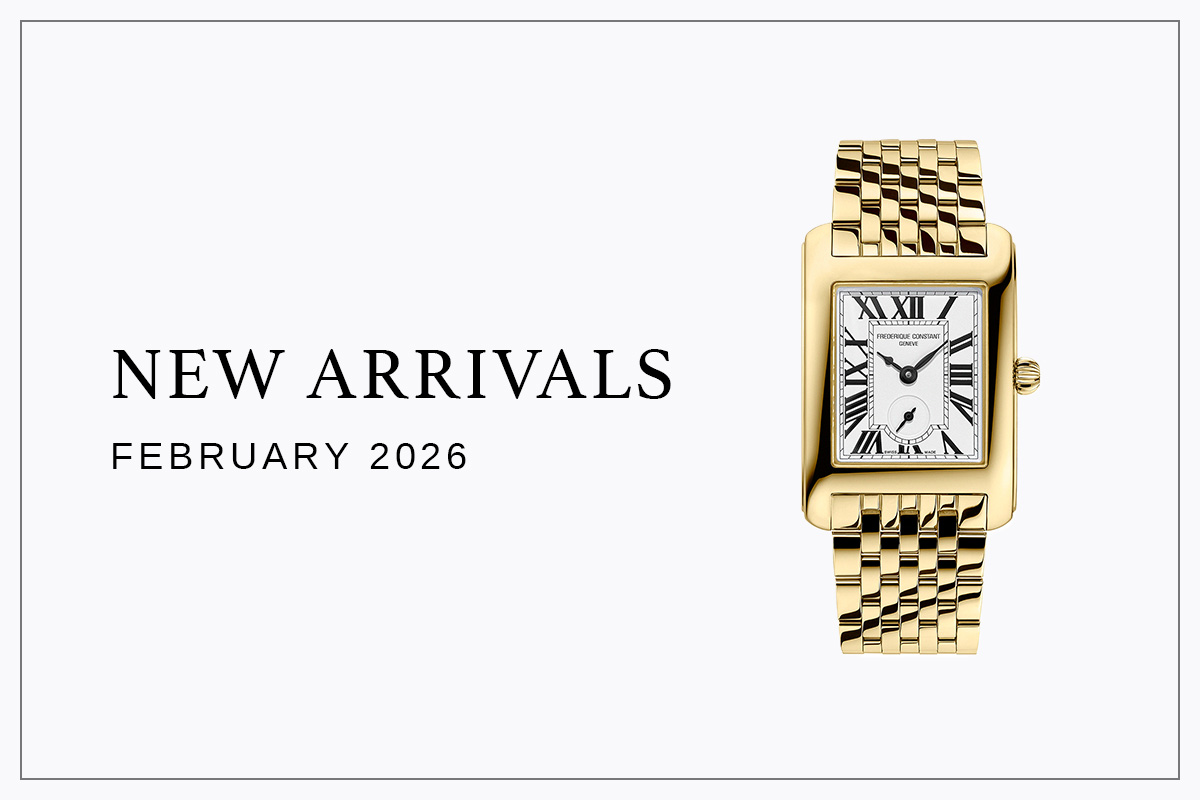 フレデリック・コンスタント「クラシック カレ スモールセコンド」 イエローゴールドカラーブレスレットモデルが新登場 〈2026年5月発売予定〉